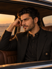 Black Coat for Men with Shalwar Kameez – ES-275
