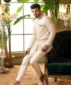 cream colour prince suit